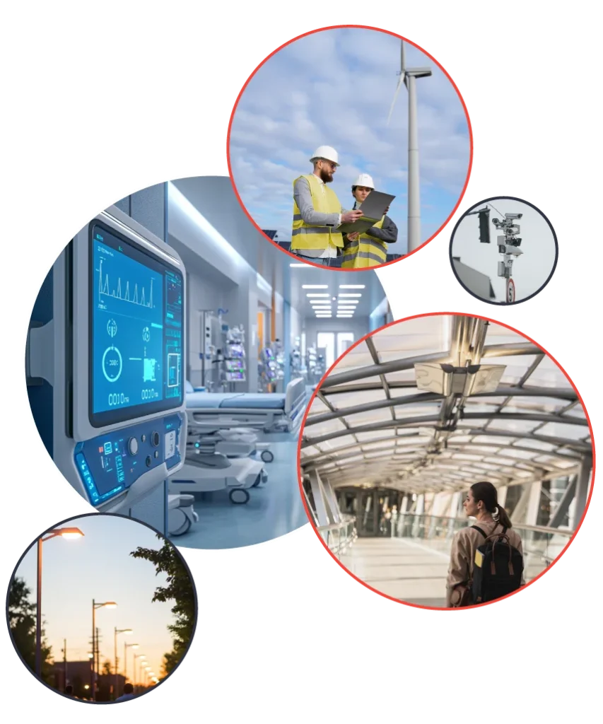 Illuminazione pubblica, fornitura di infrastrutture per ospedali, aeroporti, porti, stazioni, efficienza energetica, riqualificazione